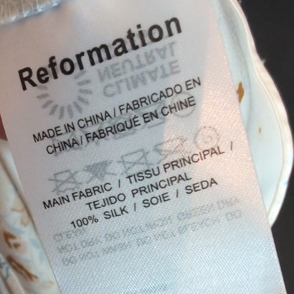 Anthropology Silk 100% Silk Reformation Aribella Camisole Midi Dress - Picture 15 of 15